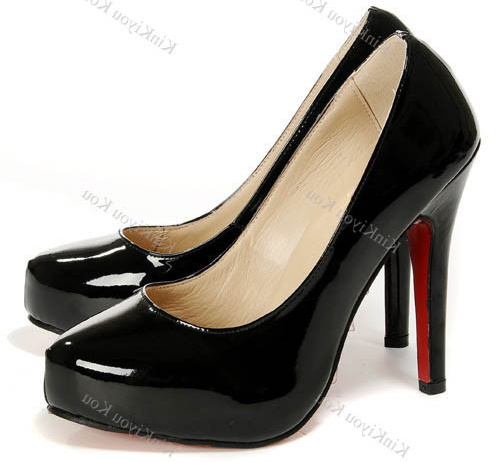 ... Pumps-Red-Bottom-Heels-Closed-bow-toe-Pump-Black-Nude-Patent-12cm-High