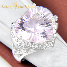 2014 New Fashion Brand aneis femininas Sparking Gifts Honey Voyages Glaring Cryastal Wedding Rings For Lovers