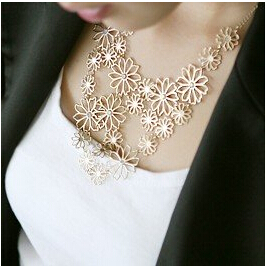 New Arrival Hot Selling Fashion Jewelry Classic Multilayer flowers necklace XY N275