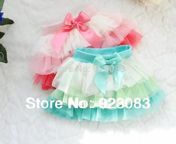 Новый 2014 saia девушки мода детские юбки 4 цвет petti радуга короткая юбка / фантазия infantil пышная юбка для девочек