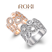 ROXI Christmas gift Classic luxury rings,top quality make with genuine SWR crystal, 100% hand made fashion jewelry,2010017420