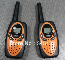 Portable walkie talkie pair T628 orange max 8km walk talk range PMR FRS talkie walkie w