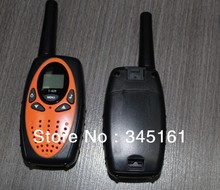 Portable walkie talkie pair T628 orange max 8km walk talk range PMR FRS talkie walkie w