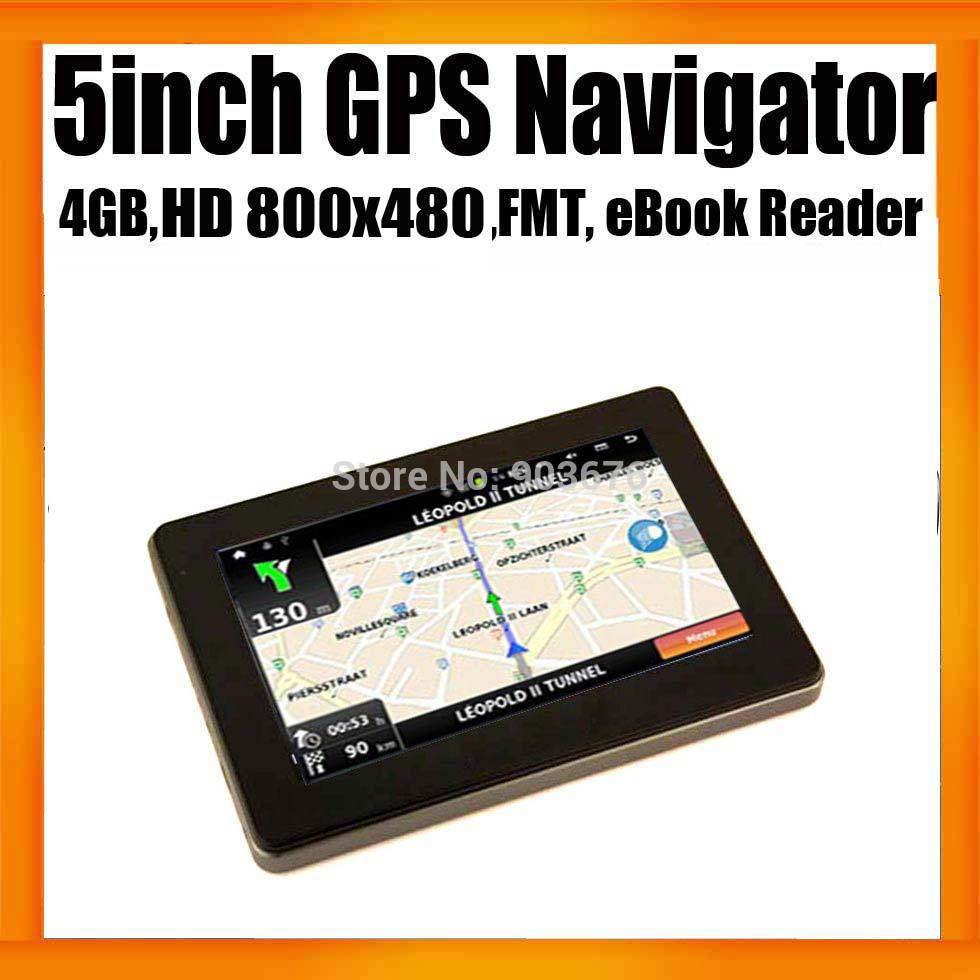 China Vehicle GPS Navigator with 128MB 4GB Free World Map 800mhz 800X480 CPU MTK Chipset Wince6