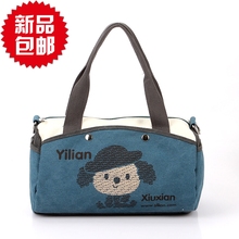 Leisure and fashion 2013 new style canvas bag cartoon graphic patterns women s handbag messenger bag