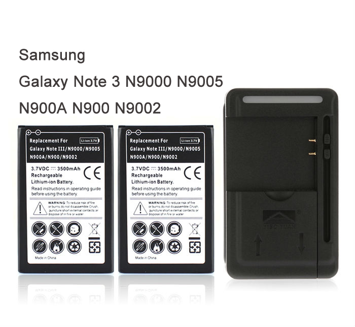   2 x 3500     + USB    Samsung Galaxy  3 III N9000 N9005 N900A N900 N9002