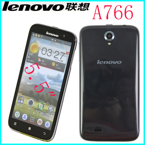 Original Lenovo A766 phone 5 inch MTK6589m Quad Core 1 2Ghz Android 4 2 3G Phone