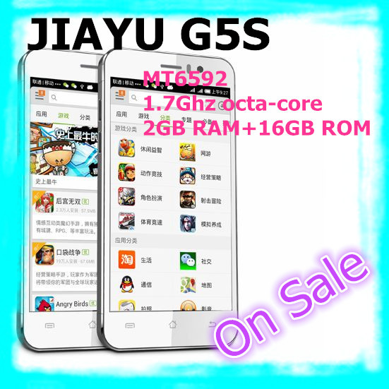 Black in Stock Ultra Slim JIAYU G5S MTK6597 Octa Core 3G Smart Phone 13MP Camera 4