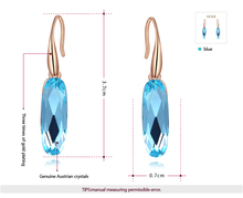 Delicate Large zircon Earrings WATER DROP Gift to girlfriend is beautiful Pure handmade fashionable elegance