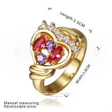 (Min order $10 mix)Fashion girl sweet heart-shaped ring, Christmas and Valentine’s Day to send his girlfriend a small gift