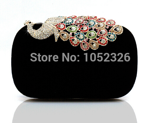 European luxury wedding women handbag Fashion peacock diamond evening bags Chain noble women bags Handbag noble