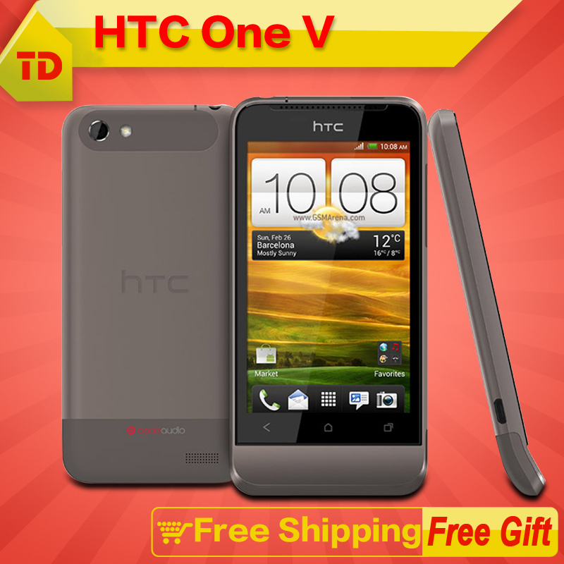 Original HTC ONE V T320e Unlocked Cell phone Refurbished 3 7 Touch Screen Android GPS WIFI