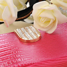 NOTE3 Bling Wallet Leather Case For Samsung Galaxy Note 3 III N9000 Luxury Phone Bag Rhinestone