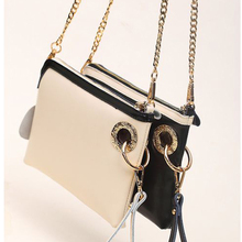 Genuine Leather Bags Clutch Handbags Shoulder Messenger Tassel Chain Bag Women s Day Clutches Bolsas Femmininas