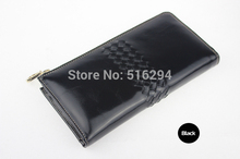 2014 New Arrival  Weave Design Genuine Leather Wallet Lady Long Section Clutch Purse Gift for woman [Free Shipping]