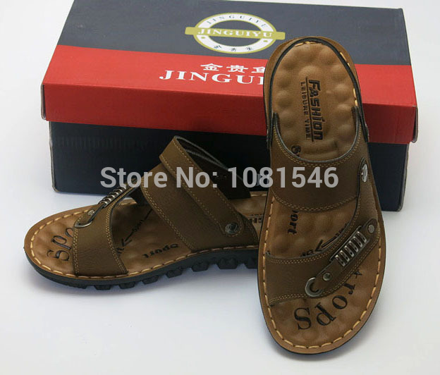 Купить Новый стиль бренда шлепки Мужские Тапочки марки пляж Тапочки