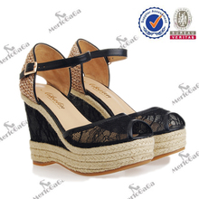hot sale ladies summer sandals sexy black lace shoes