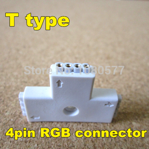 Купить 10pcs/lot, светодиодные rgb полосы разъем, разъем типа t 10 мм ...