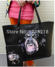 free shipping by post Lovely dog animal print fashion woman handbag multi purpose girls shoulder bag