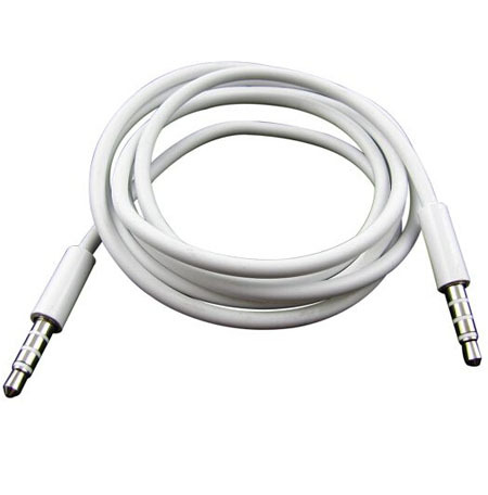 High Quality White 3 5mm To 3 5 mm Car Aux Audio Cable For iPhone 4