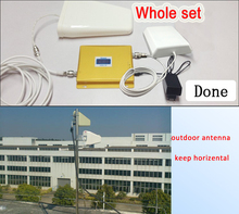 LCD 2G 3G Signal Dual Band Repeater GSM 900 GSM 2100 Cell Phone Signal Booster Amplifier