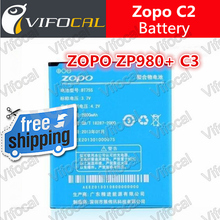 ZOPO C2 Battery 100 Original 2000mah ZOPO ZP980 Battery For ZOPO ZP980 C3 phone Free Shipping