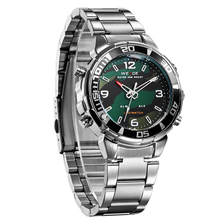 WEIDE Army Watches Mens Military Quartz Sports Watch Luxury Brand Analog Digital Display Famous 3ATM Waterproofed
