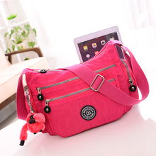 2015 cool summer women s solid travel waterproof handbags shoulder messenger nylon bags for women ladies