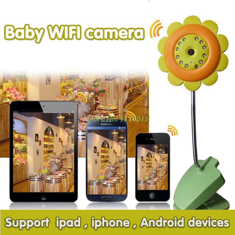 Wifi IP Camera wireless video baby monitors baba eletronica com video with flower For all Smartphones