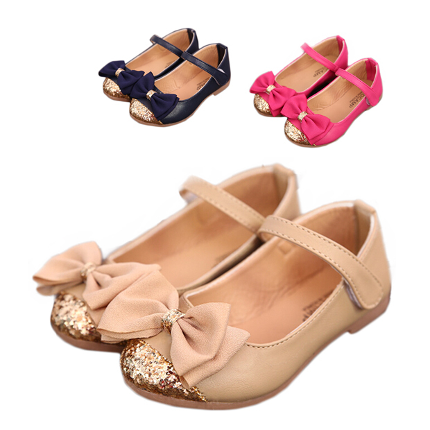 2015 summer new children s sandals children single shoes kids child shoes for girls princess bowtie