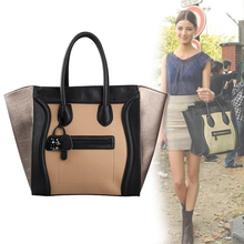 VEEVAN Hot Sale Women Vintage Handbag Luxury OL Lady Hobo Tote Shoulder Bag Contrast Color Bag Stylish Women Famous Handbags