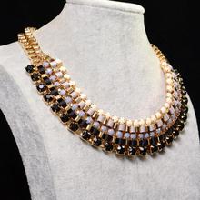 ACEMIR JEWELRY New Gold Layered Bohemian Tassels Drop Choker Chain Pendants Statement Jewelry For Women Choker