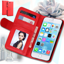 For iphone6 Cases Fashion Wallet Stand Soft Leather Case For iPhone 6 4.7 Luxury Phone Bag Cover With Card Holder + Photo Frame