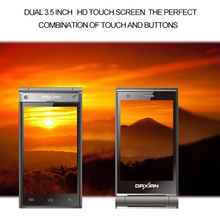 Hot Sale Otium 2014 QWERTY Keyboard Dual Screen Smart Phone ROM 4GB 3.0 inch Android 4.2 Flip MTK6572 Dual Core Dual SIM WCDMA