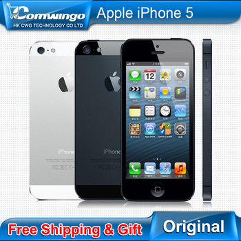 Телефон APPLE iPhone 5, разблокированный сотовый iOS 6 OS двухъядерный 1 G RAM 16 гб 32 гб 64 гб ROM 4,0 inch 8 mp камера wi-fi 3 G GPS