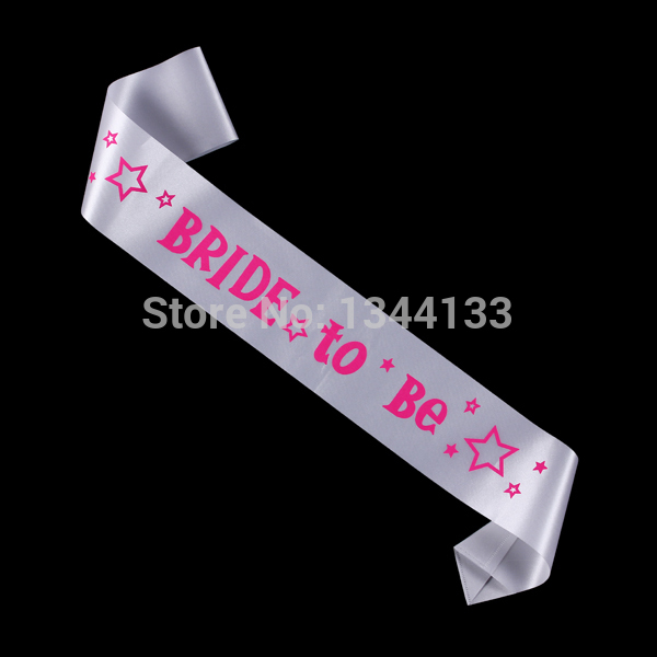 White Bridesmaid Satin Ribbon Sash Wedding Party Favor Decor BRIDE ACCESSORY