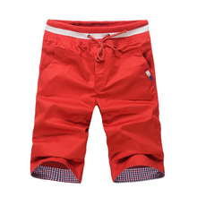 2015 Hot Sale Men s Fashion Korean Style Solid Shorts Male Casual Candy Color Comfortable Beach