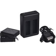 2pcs 1600mAh AHDBT 401 Gopro hero 4 battery and Dual port Home Charger for Gopro hero4