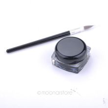 2015 Women Makeup Waterproof Gel Eyeliner Black Eyeliner Gel Makeup Cosmetic Brush Makeup Set PMHM541 50