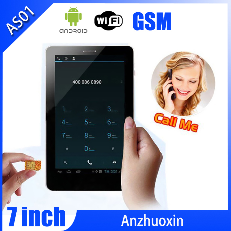 Promotional 7 inch 1 2GHz 512MB 4GB 1 One GSM SIM Card Android 4 2 Tablet