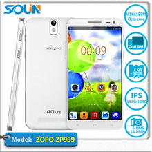 In Stock Original 4G LTE Phone Zopo ZP999 Free case core 8 mtk6595 Dual Sim 3GB