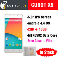 Original Cubot X9 MTK6592 Octa Core Smart Mobile Phone 5.0” IPS HD 2GB RAM + 16GB ROM Android 4.4 WCDMA 3G GPS 13MP – Unlocked