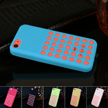New Case For iPhone 5C Hollow out Dot Silicon Back Case Cover mobile phone accessories phone