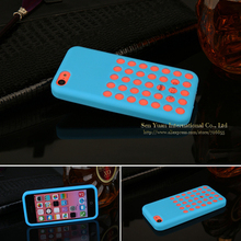 New Case For iPhone 5C Hollow out Dot Silicon Back Case Cover mobile phone accessories phone
