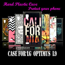 case Cover For LG Opitmus L9 P765 P760 Luxury Retro California LOGO Picture Skin Hard Plastic Protective Mobile Phone Case