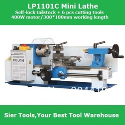Top Selling!!! 15% Discount lathe+6pcs Cutting Tools Set/400W,350*180 mm Varible speed reaout mini lathe/factory directly sell(China (Mainland))