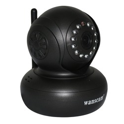 Hot Plug&Play WiFi Wireless WPA Internet Dual Audio IR Night Vision PanTilt CCTV Security Webcam Network IP Camera Free Shipping(China (Mainland))