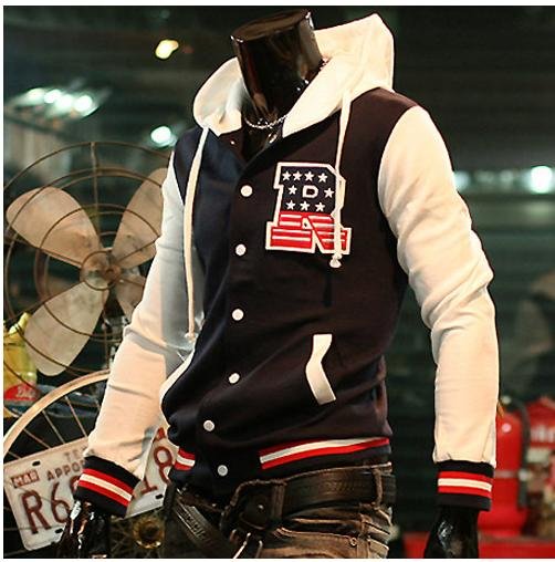 ... Uniform Baseball Coat Sweatshirt Cardigan M-XXL Black/ Navy blue/Wine ... Uniform Baseball Coat Sweatshirt Cardigan M-XXL Black/ Navy blue/Wine