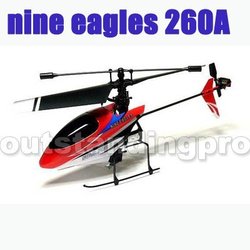 free shipping! promotional item!!! Nine Eagles SOLO PRO 4CH 2.4G RC Helicopter RTF 260A