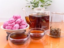 Free shiping   5g/pcs 30pcs/pack  Peach blossom Pu’er Tea ,compressed  tea , organic pu’er tea Reduce weight  nourish skin